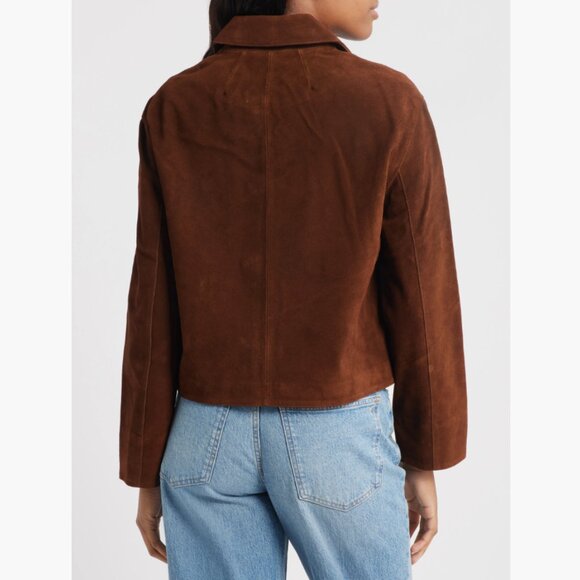 Madewell Boxy-Crop Suede Jacket - Picture 8 of 9
